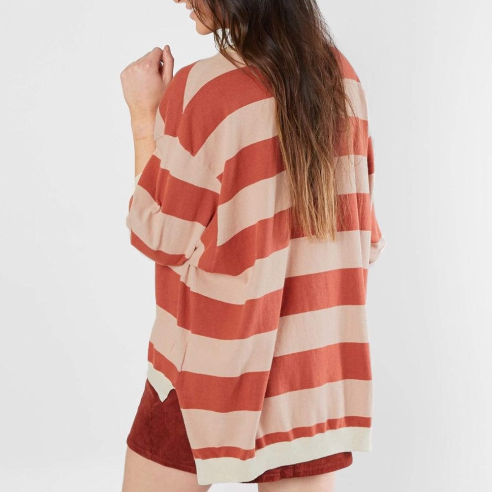 FREE PEOPLE Surfin On Your Stripes Dolman Sweater - Picture 3 of 9